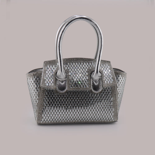 Borsa donna argentata