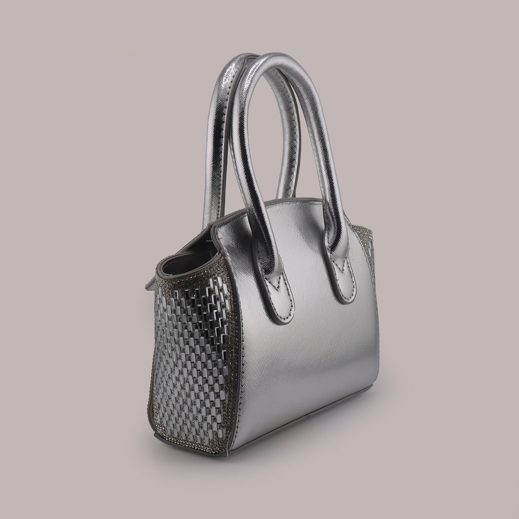 Borsa donna argentata