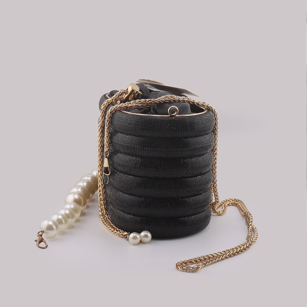 Borsa Donna pochette da sera a secchiello
