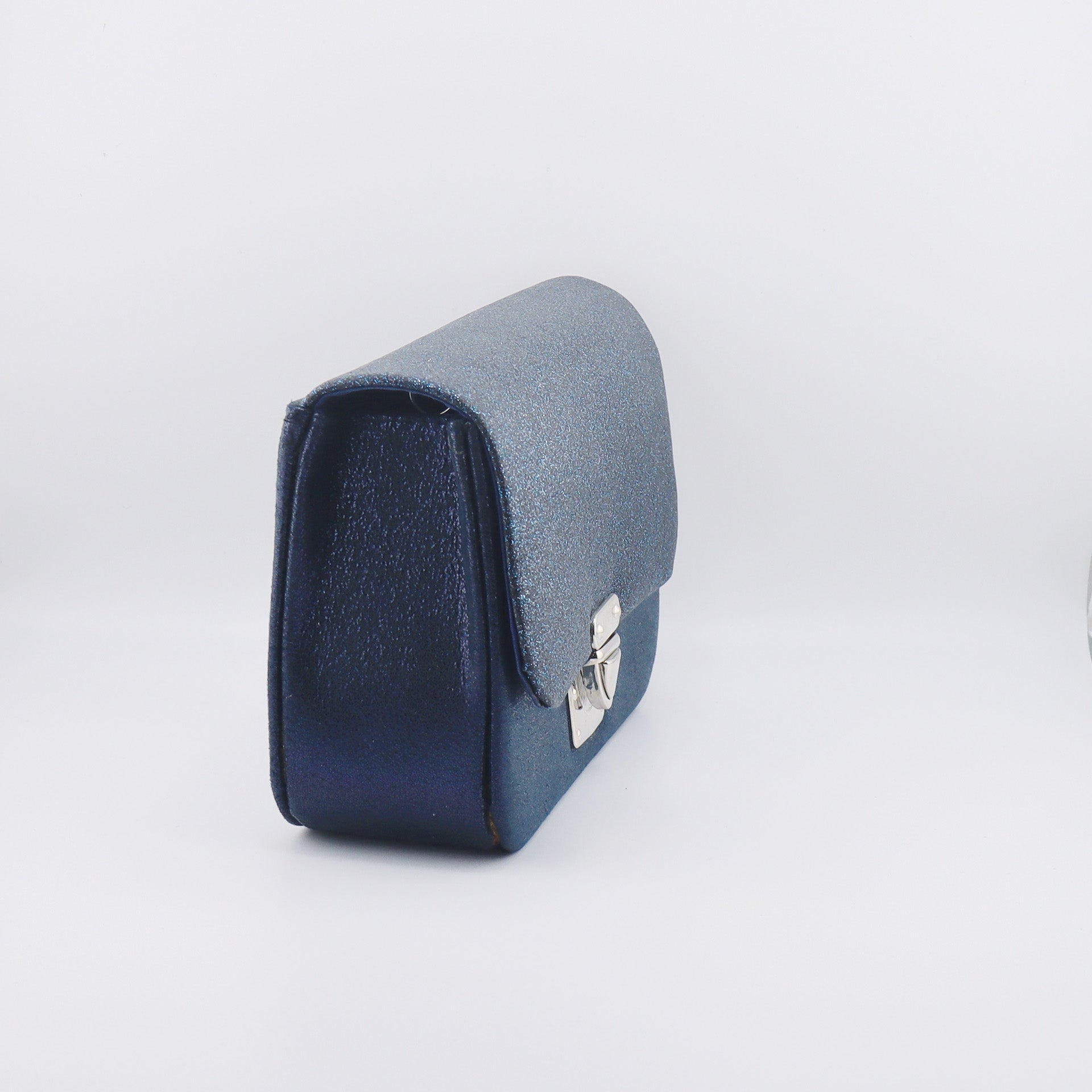 borsa donna pochette da sera blu notte