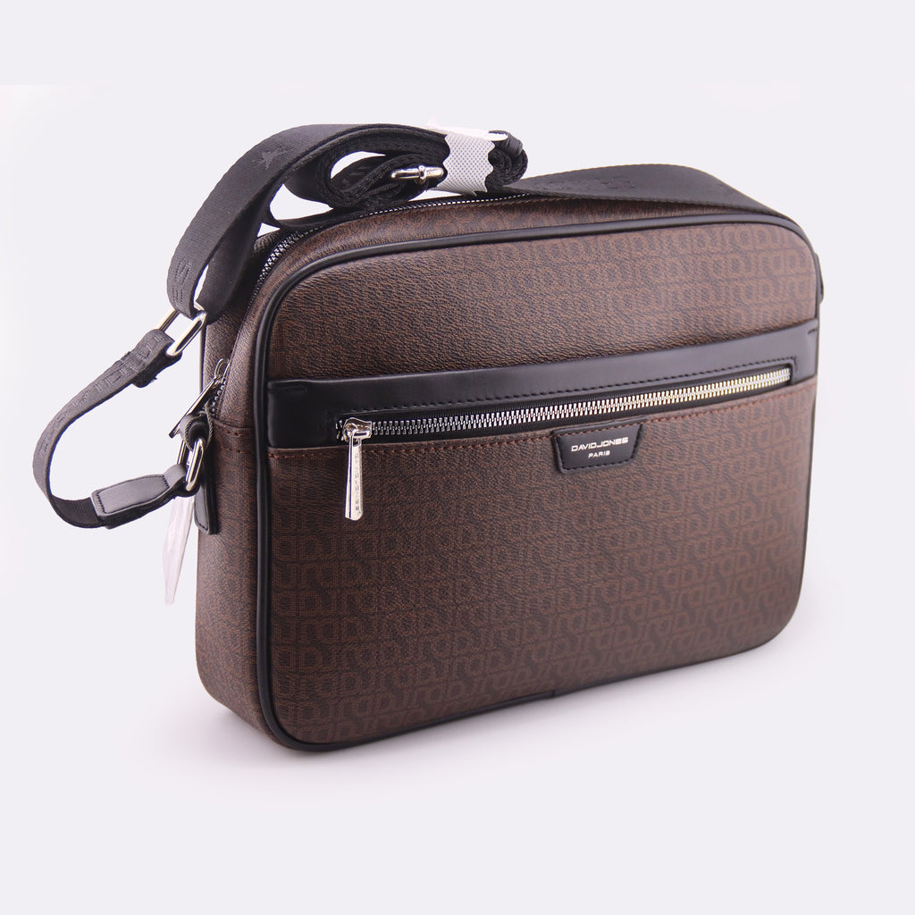 Borsa a tracolla marrone  David Jones Paris