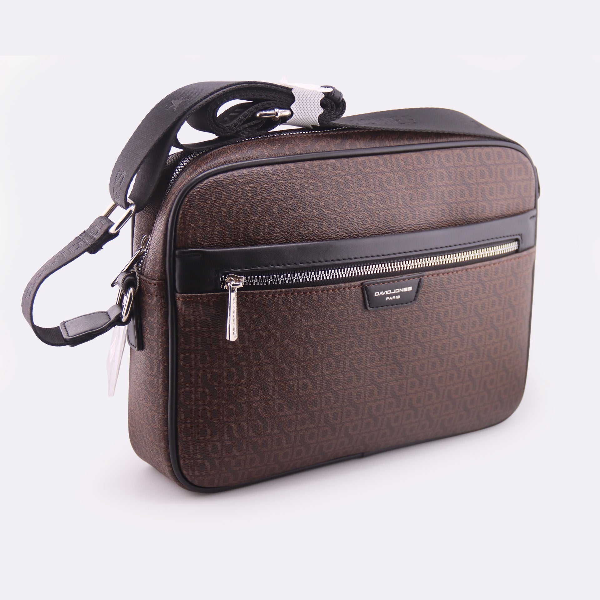 Borsa a tracolla marrone  David Jones Paris