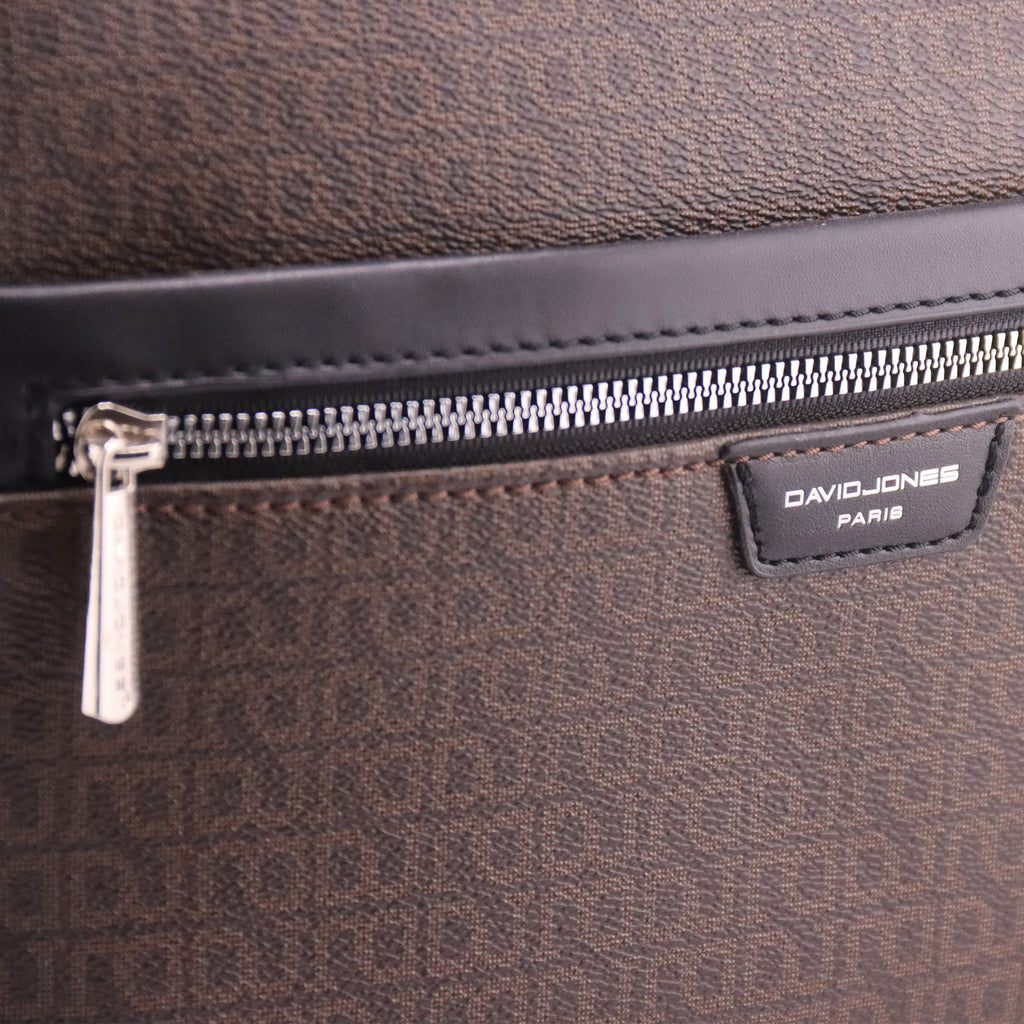 Borsa a tracolla marrone  David Jones Paris