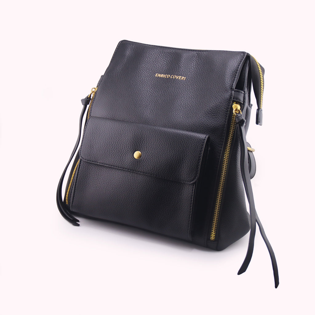 Zaino Enrico Coveri nero (similpelle)