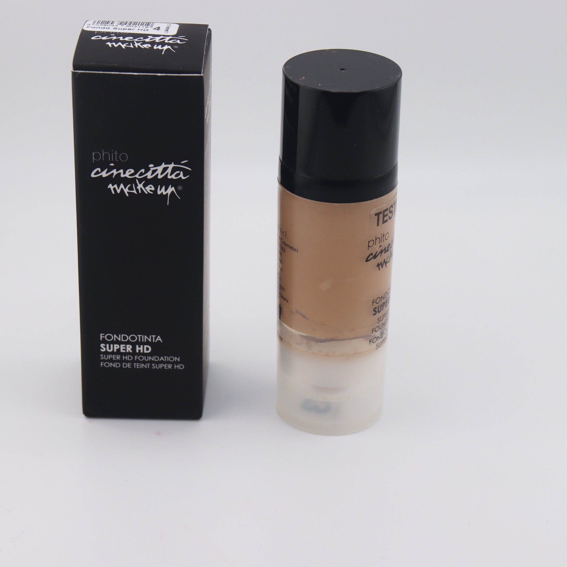 Fondotinta Fluido Super HD della linea Phito Cinecittà Make Up N°1