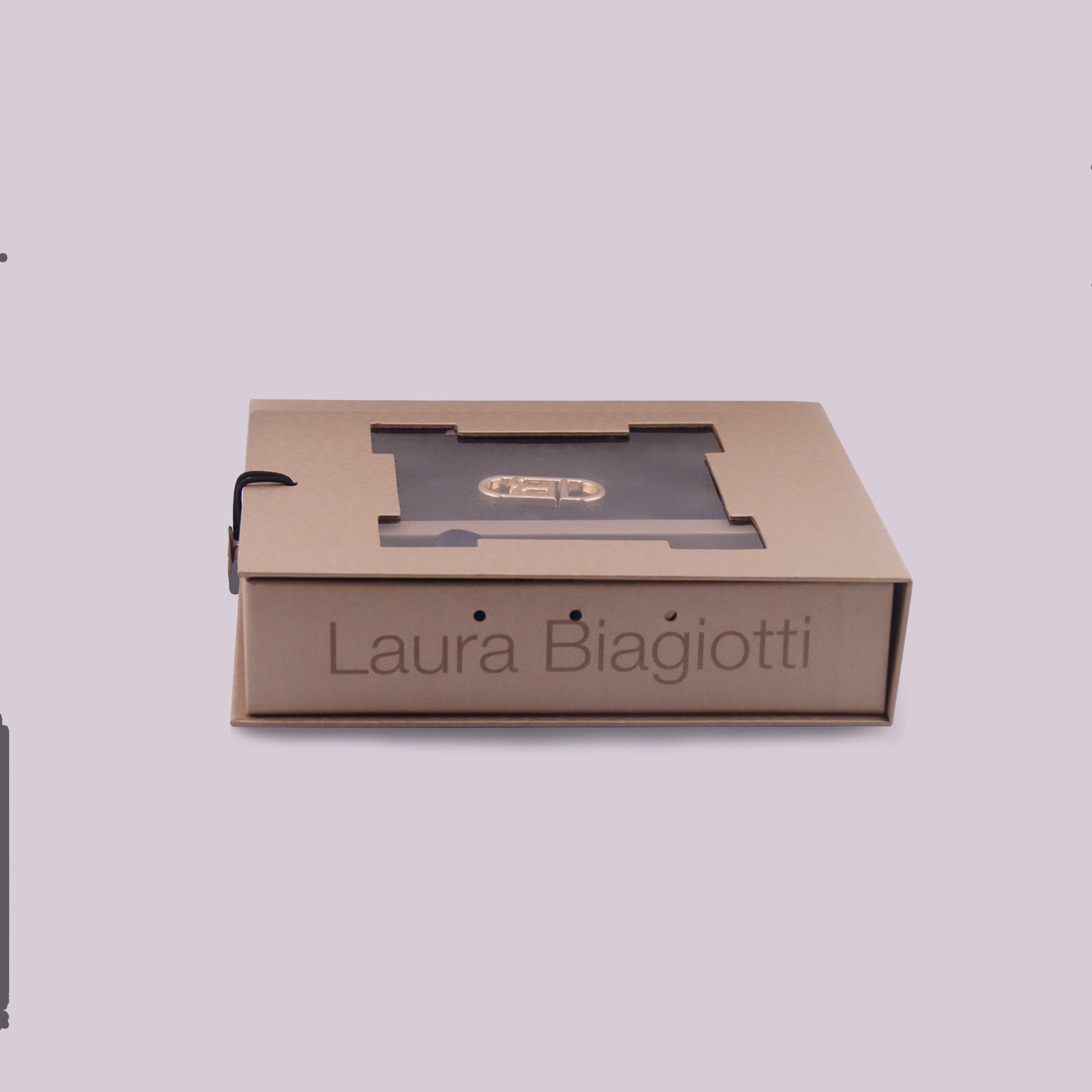 Set regalo modello "zip around" marrone collezione Laura Biagiotti