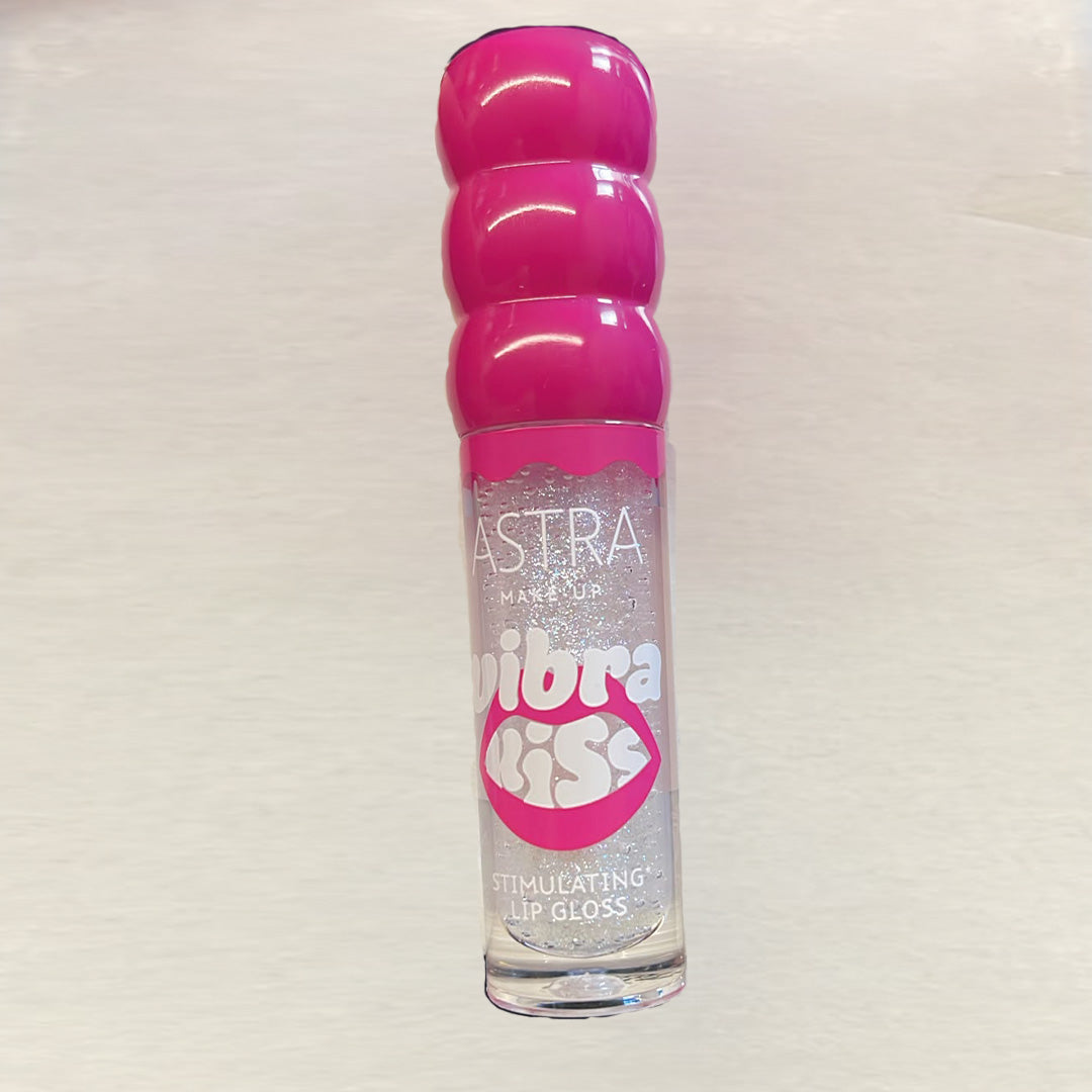 Vibrakiss Stimulating Lip Gloss di Astra Make-Up bianco