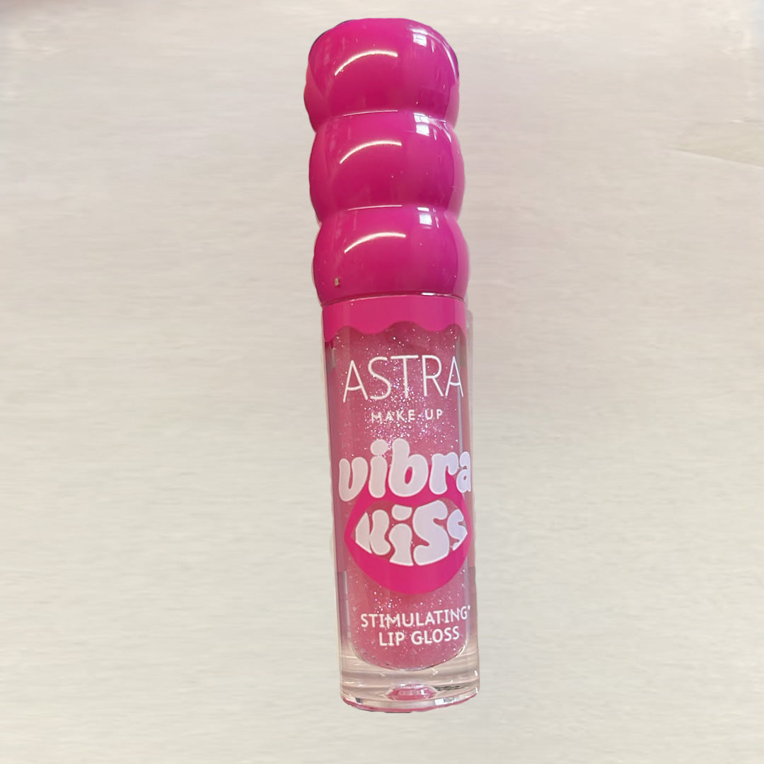 Vibrakiss Stimulating Lip Gloss di Astra Make-Up bianco