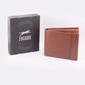 Portafoglio da uomo bifold marrone cognac della Jaguar