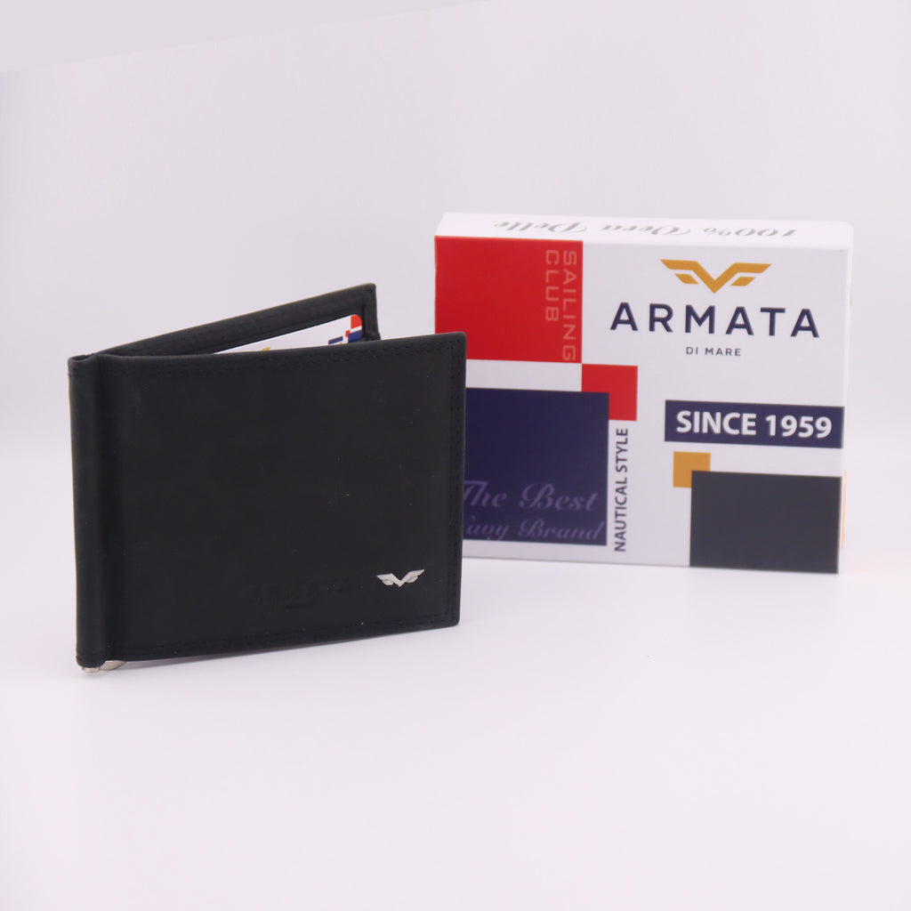 Portafoglio con molla fermasoldi (money clip wallet) di Armata di Mare