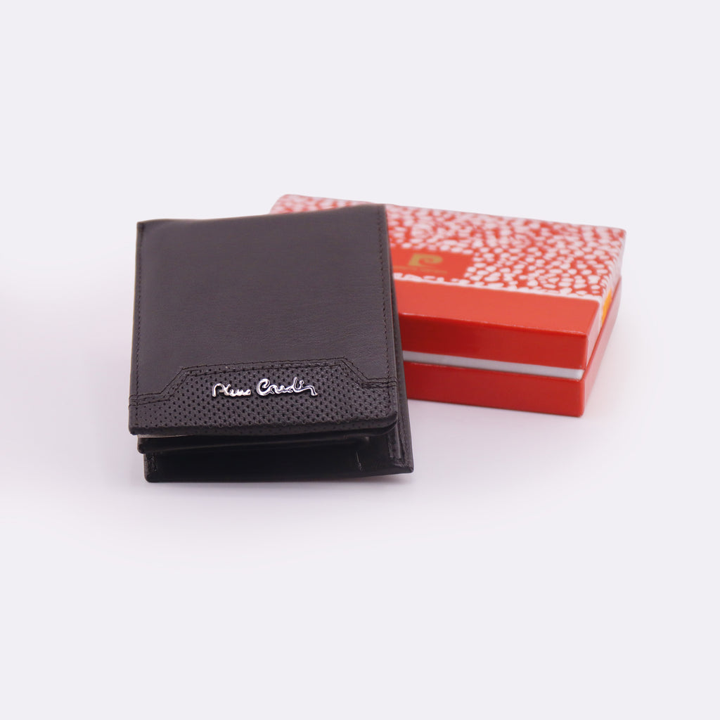 Portafoglio da uomo bifold nero Pierre Cardin