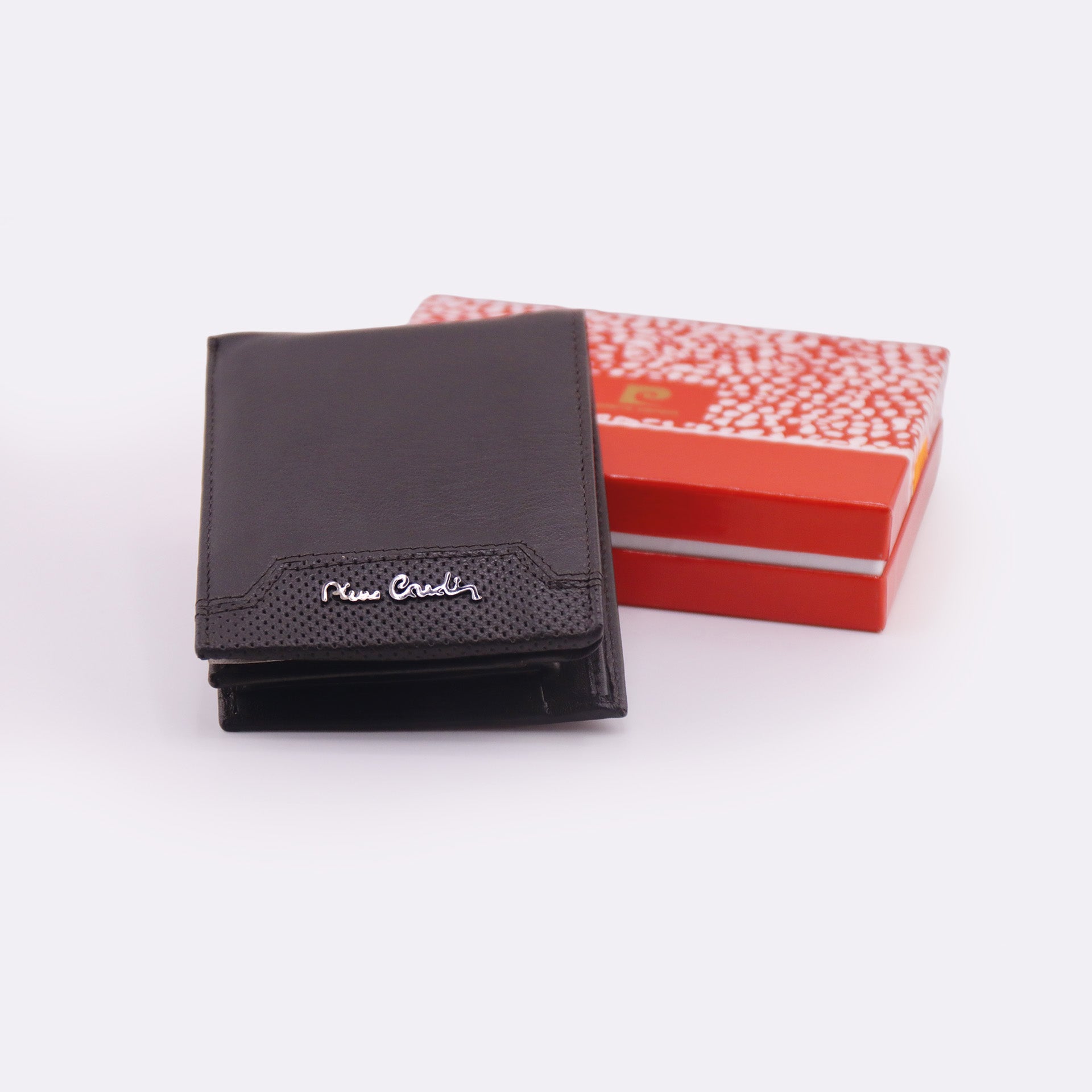 Portafoglio da uomo bifold nero Pierre Cardin
